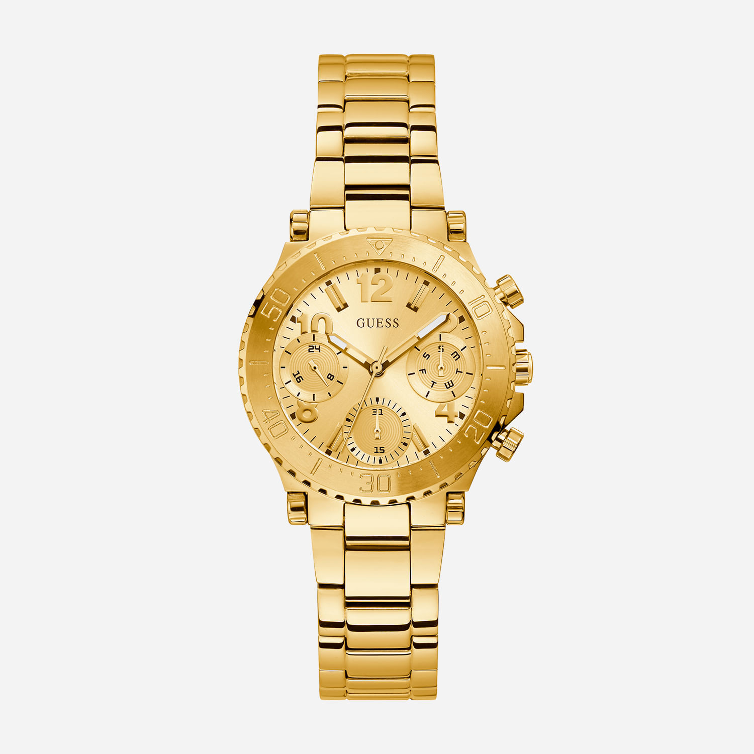 Relógio Guess Multifunção Feminino em Aço Dourado GW0465L1 | MONTE