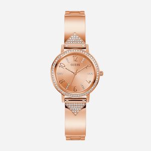 Relógio Guess Feminino em Bracelete em Aço Rosé com Cristais