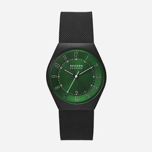 Relógio Skagen Masculino em Aço Grafite e Mostrador Verde SKW6857B1