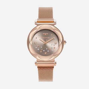 Relógio Technos Feminino em Aço Rosé com  cristais Swarovski 2039DE/1C