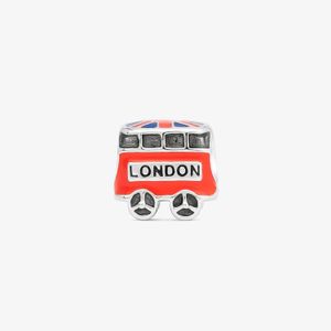 Charm Ônibus Londres em Prata 925