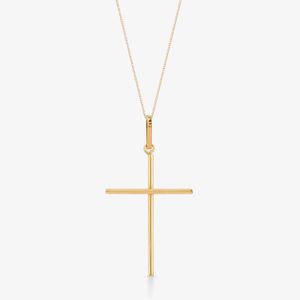 Pingente Cruz em Ouro Amarelo 18k