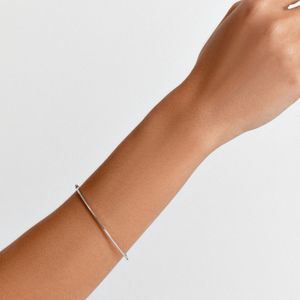 Pulseira Rígida em Ouro Branco 18k