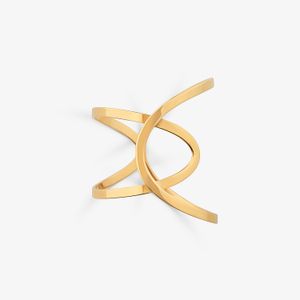 Anel Entrelaçado em Ouro Amarelo 18k