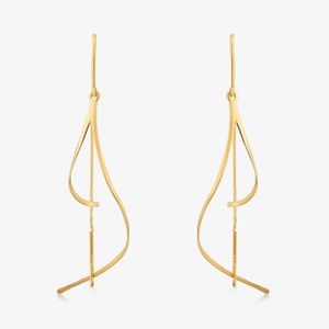 Brinco Fitas em Ouro Amarelo 18k
