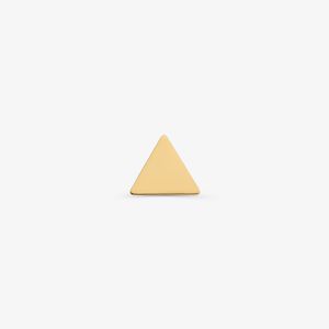 Brinco Único Triangulo em Ouro Amarelo 18k