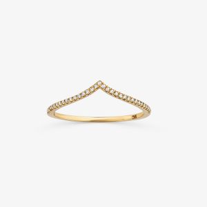 Anel com Diamantes em Ouro Amarelo 18k