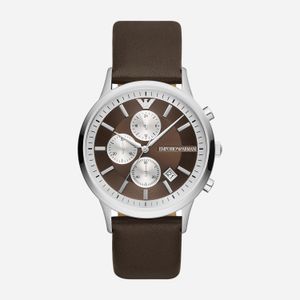Relógio Emporio Armani com Pulseira de Couro Marrom AR11490B1