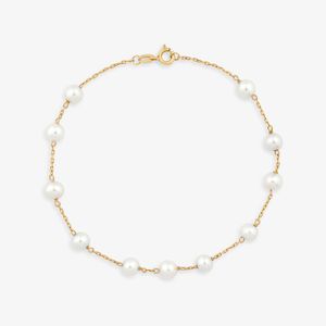 Pulseira com Pérola em Ouro Amarelo 18k - 18 cm