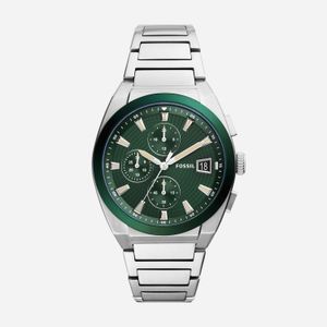 Relógio Fossil Masculino em Aço e Mostrador Verde FS5964/1K