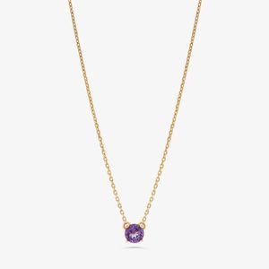 Colar em Ouro Amarelo com Topázio Roxo