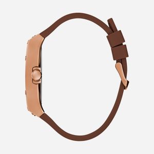 Relógio Guess Masculino com Pulseira de Silicone Marrom GW0568G1
