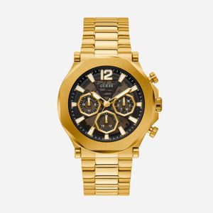 Relógio Guess Masculino em Aço Dourado e Mostrador Preto GW0539G2