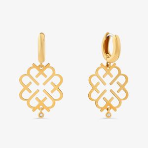 Brinco em Ouro Amarelo com Diamante