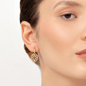 Brinco em Ouro Amarelo com Diamante