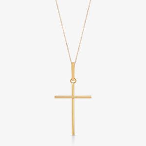 Pingente Cruz em Ouro Amarelo 18k