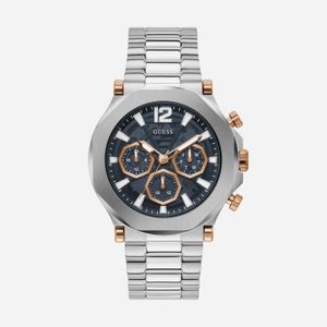 Relógio Guess Masculino em Aço Prateado e Mostrador Preto GW0539G1