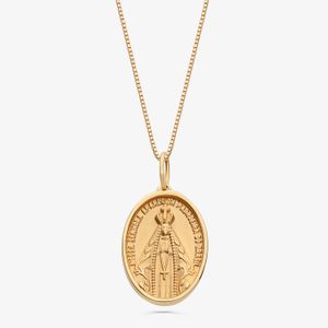 Pingente Nossa Senhora Aparecida em Ouro Amarelo 18k