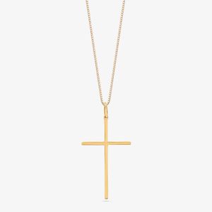 Pingente Cruz em Ouro Amarelo 18k