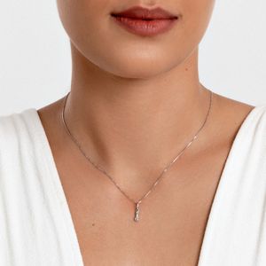 Pingente Figa em Ouro Branco 18k