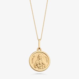 Pingente Sagrado Coração de Jesus em Ouro Amarelo 18k