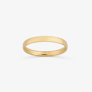 Aliança Anatômica em Ouro Amarelo 18k - 2,5 mm