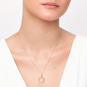 Pingente São Jorge em Prata 925 com banho de Ouro Amarelo 18k