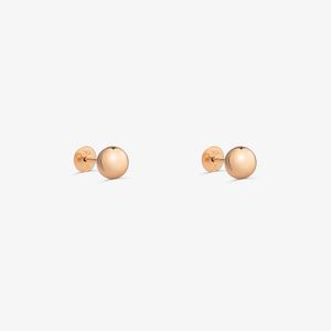 Brinco Infantil Esferas em Ouro Rosé 18k - 4mm
