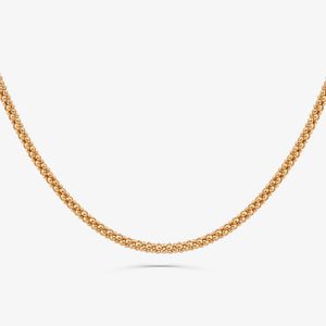 Corrente MALHA POPCORN em Ouro Amarelo 18k - 60cm