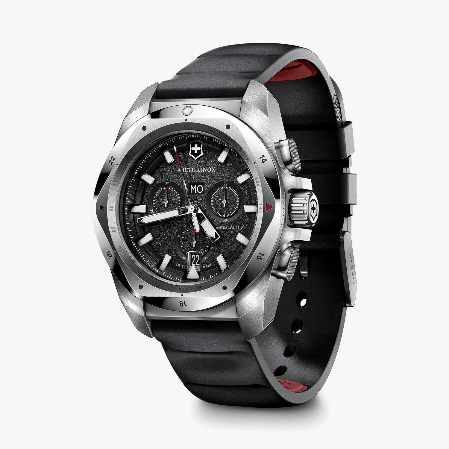 Relógio Victorinox Masculino I.N.O.X. CHRONO em Borracha Preta
