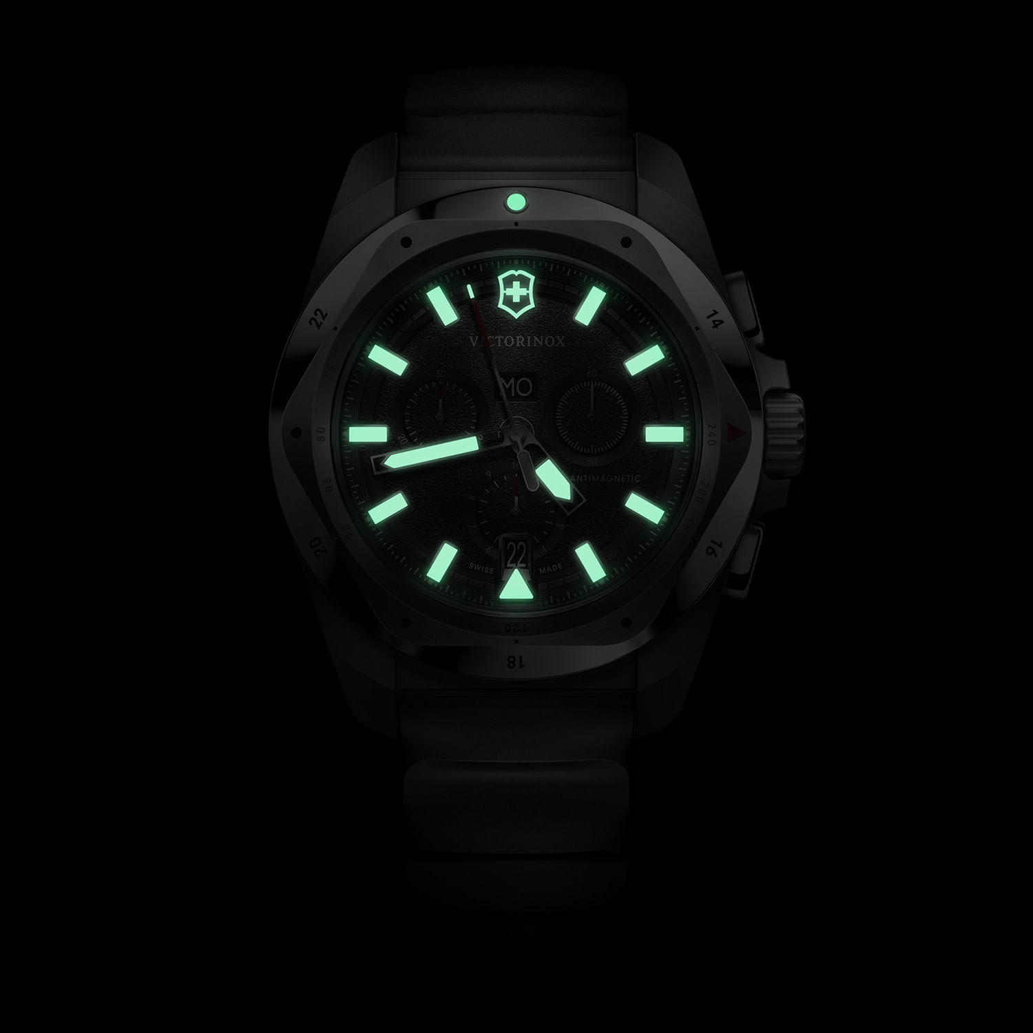 Relógio Victorinox Masculino I.N.O.X. CHRONO em Borracha Preta