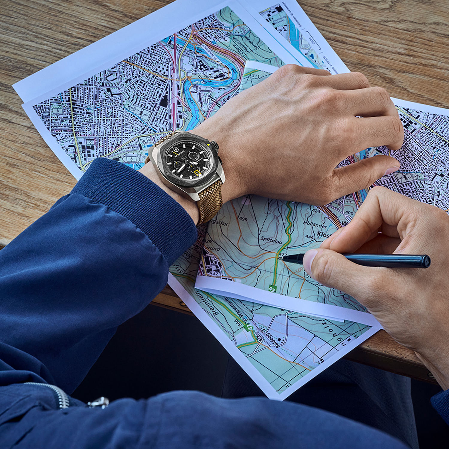 Relógio Victorinox Masculino I.N.O.X. CHRONO com pulseira