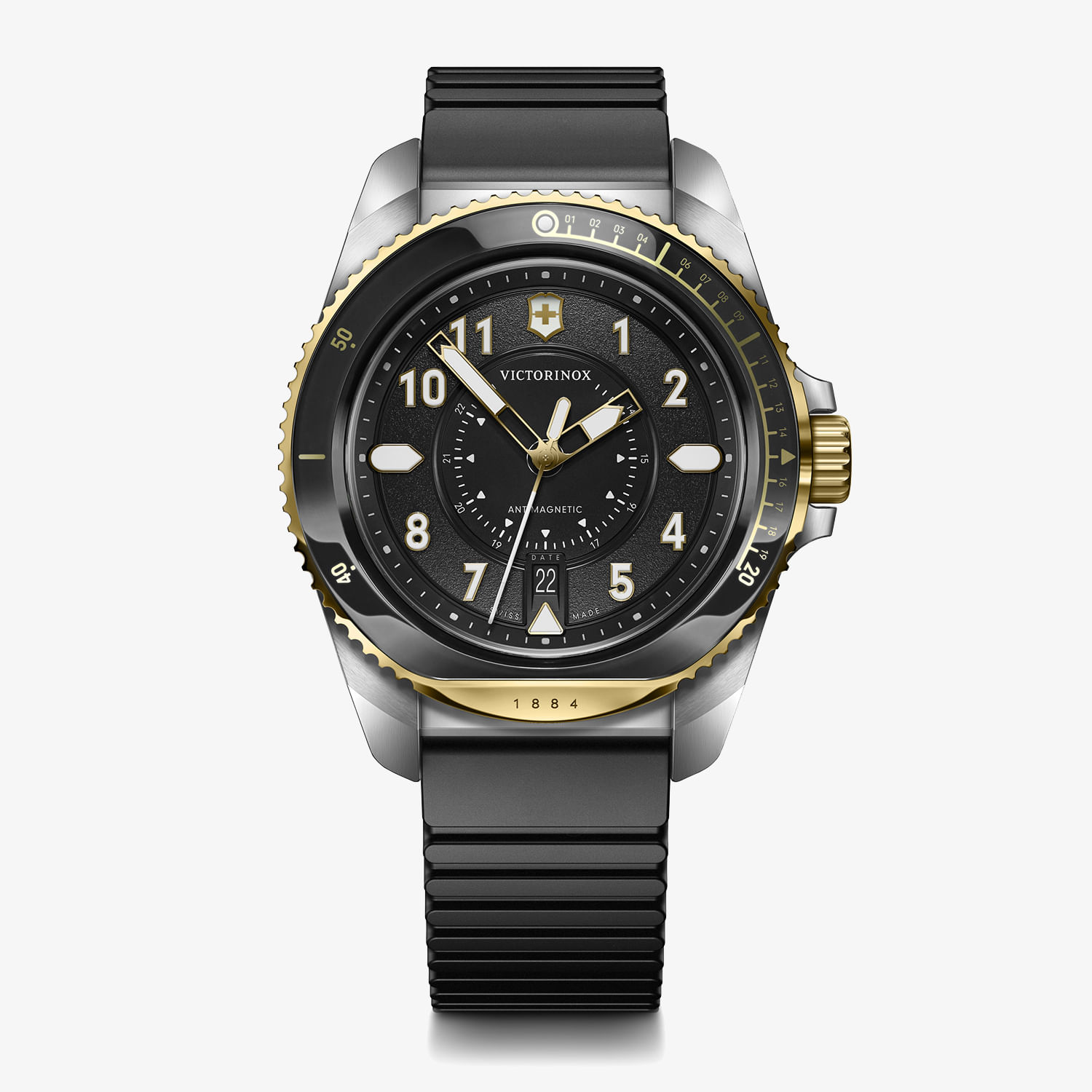 Relógio Victorinox Journey 1884 com Pulseira de Silicone Preto