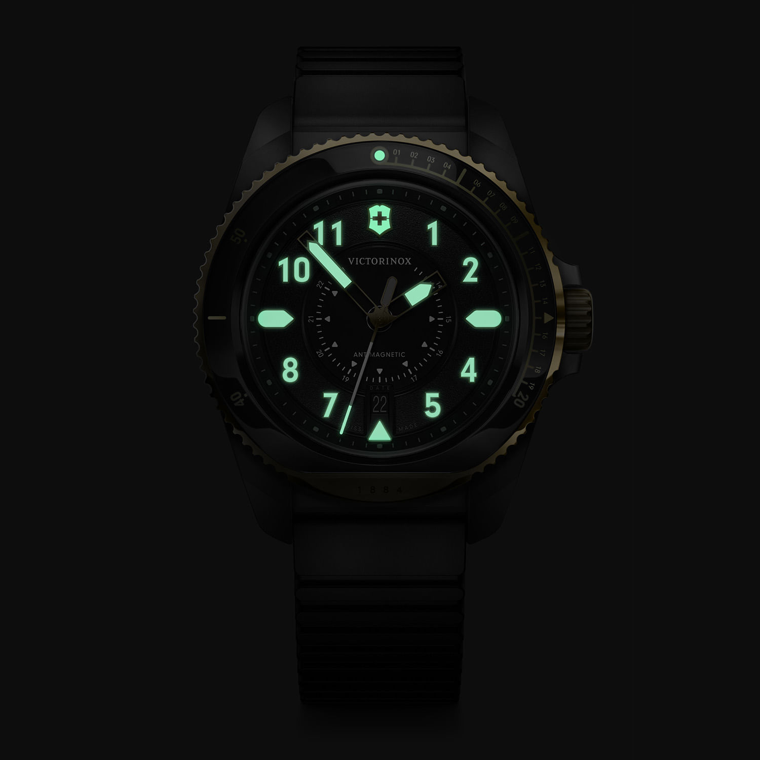 Relógio Victorinox Journey 1884 com Pulseira de Silicone Preto