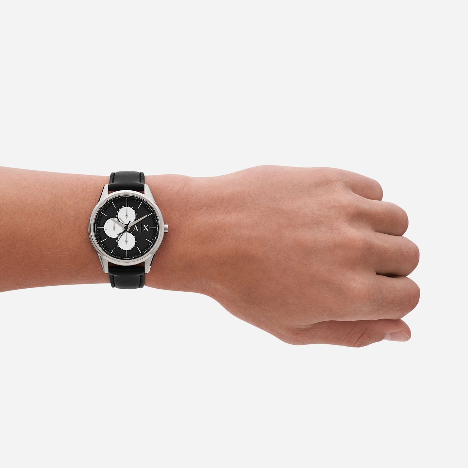 Relógio Armani Exchange Masculino com Pulseira de Couro AX1872B1