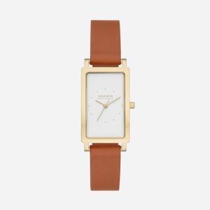 Relógio Skagen Feminino Hagen em Couro Marrom SKW3097B1