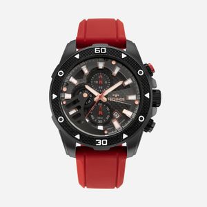 Relógio Technos Masculino TS Carbon com Pulseira de Silicone Vermelha JS15FS/2P