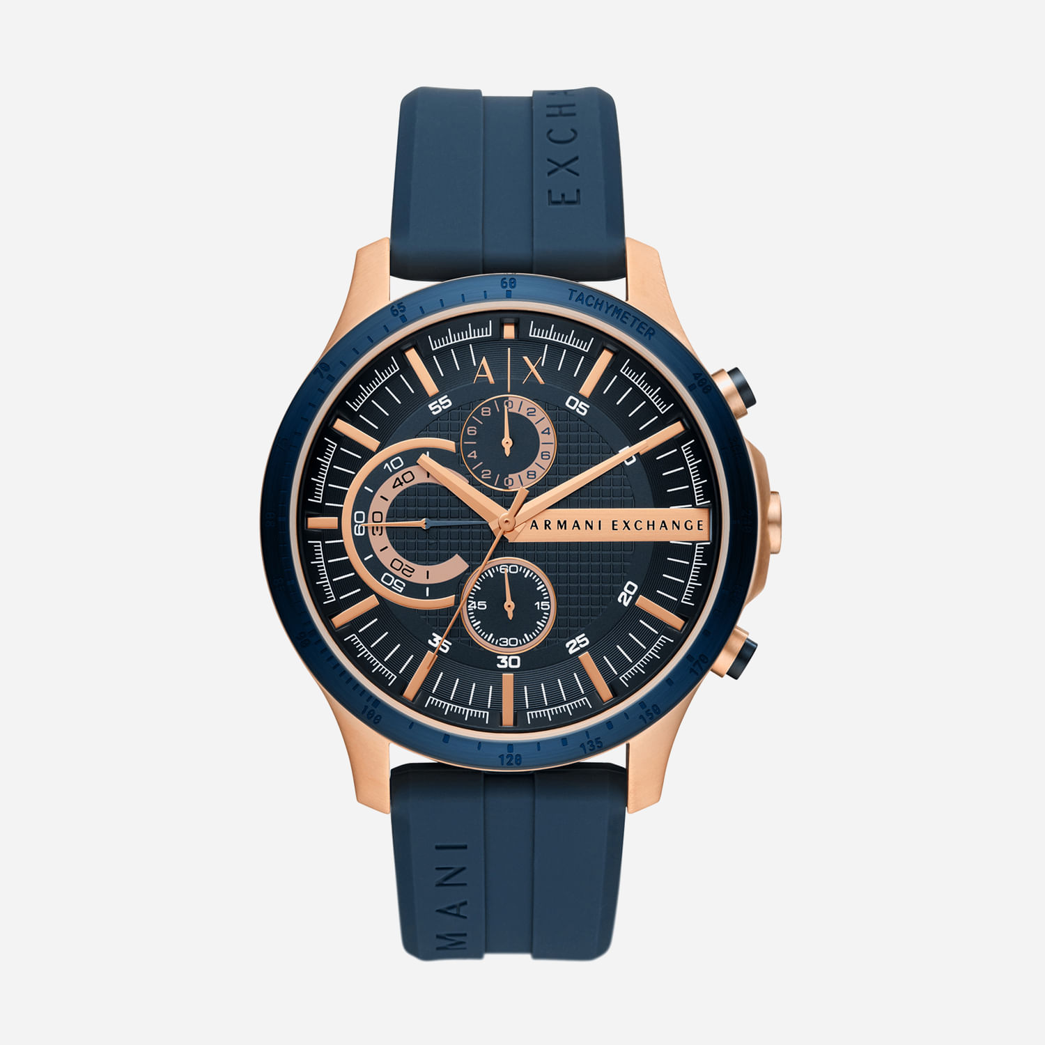 Relógio Armani Exchange Masculino com Pulseira de Silicone e Caixa