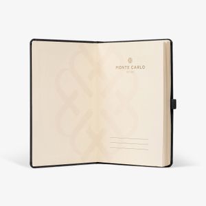 Caderno Médio Pautado Preto