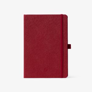 Caderno Médio Pautado Vermelho