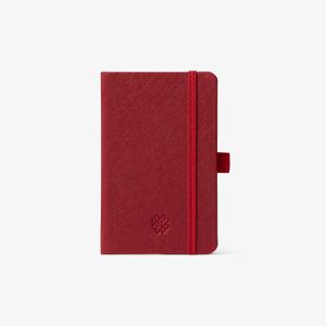 Caderno Pequeno Pautado Vermelho