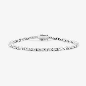 Pulseira Riviera com Diamantes em Ouro Branco 18k - 17cm