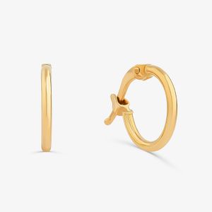 Brinco Argolas em Ouro Amarelo 18k - 9mm