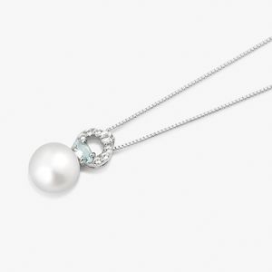 Colar Com Pérola e Topázio em Prata 925