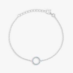 Pulseira Círculo Cravejada em Prata 925