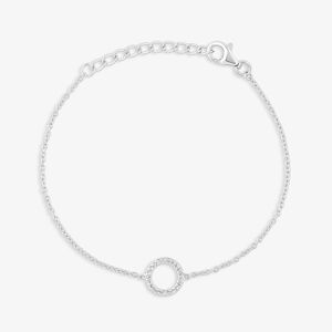 Pulseira Círculo Cravejada em Prata 925