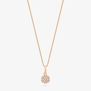 Pingente com Diamantes em Ouro Rosé 18k