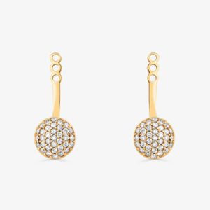 Extensor de Brinco com Diamantes em Ouro Amarelo 18k