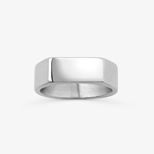 Anel Masculino Linear em Aço
