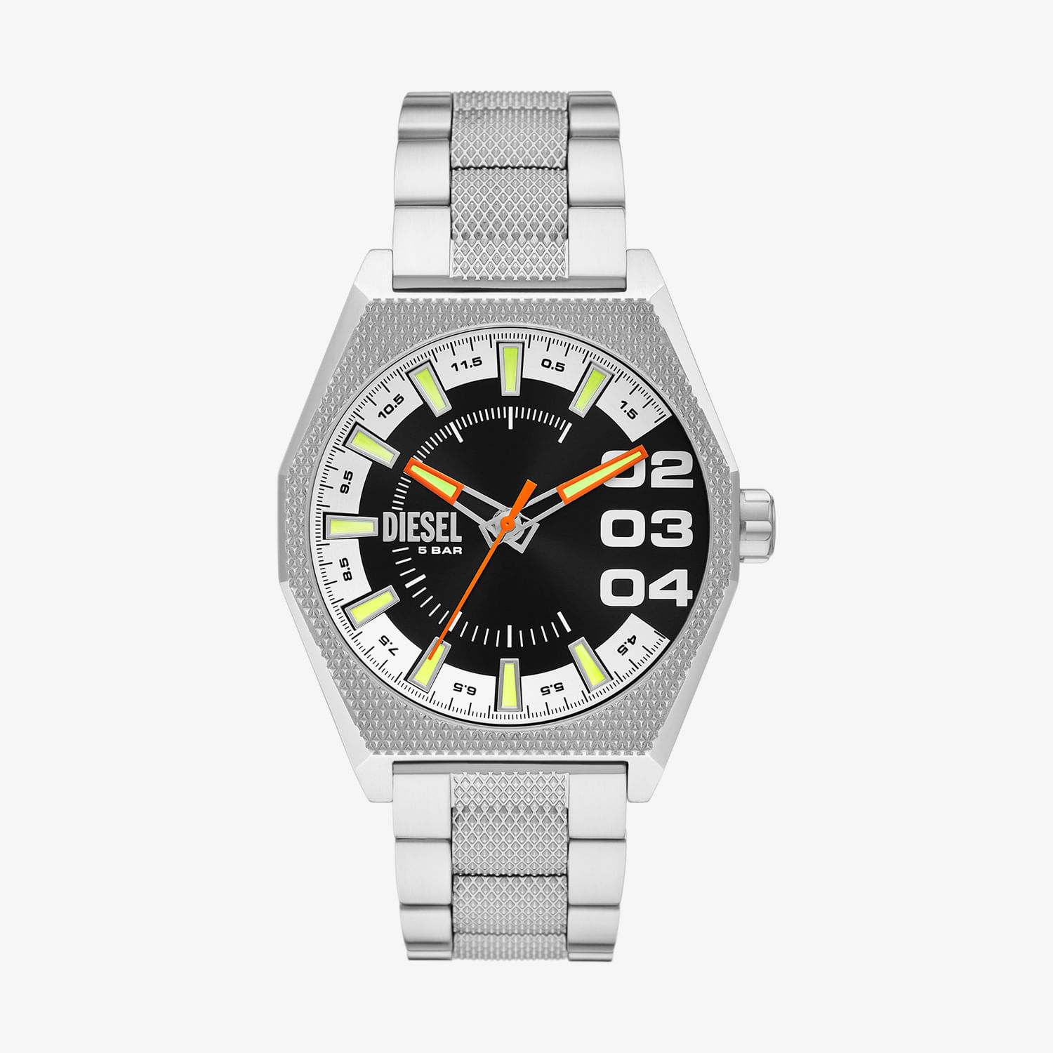 テラオです❣️0817 Relógio Diesel Scraper Masculino em Aço Prateado DZ2172B1 | MONTE